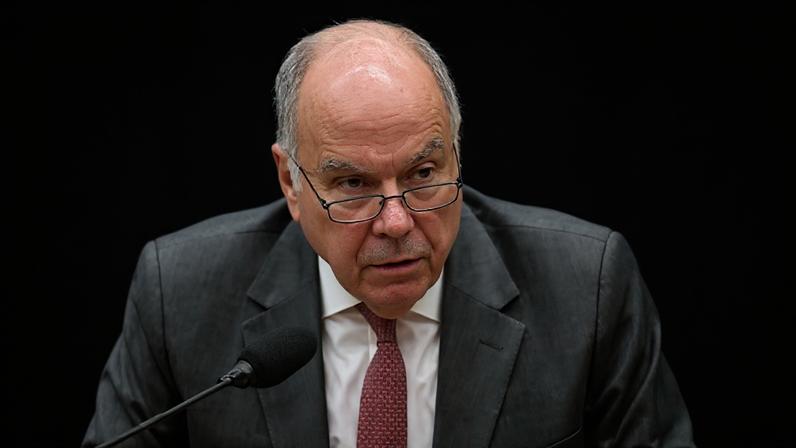 Ministro das Relações Exteriores, Mauro Vieira, na comissão de Relações Exteriores da Câmara dos Deputados