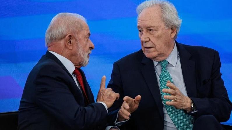 O presidente Lula em cerimônia com o ministro Ricardo Lewandowski