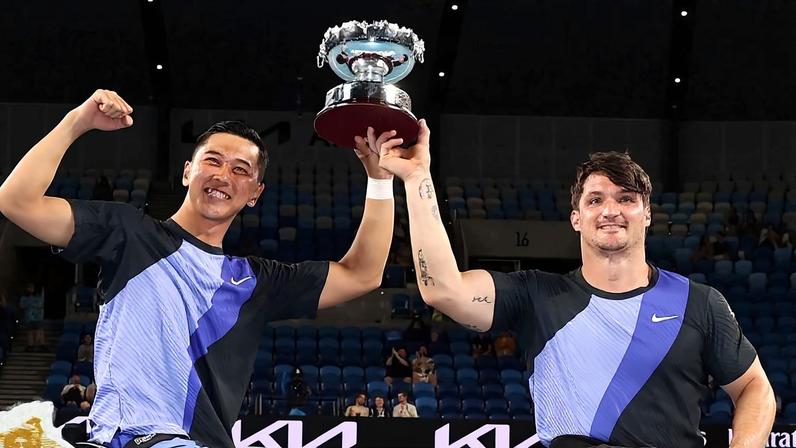 Tokito Oda e Gustavo Fernandez (Foto: Australian Open/ Facebook)