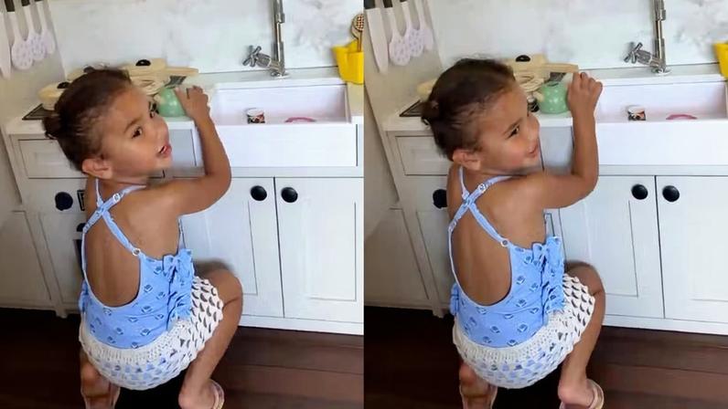 Bruna Biancardi mostra vídeo de Mavie brincando — Foto: Reprodução/ Instagram