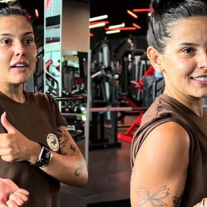Ana Castela celebra evolução muscular e progresso físico