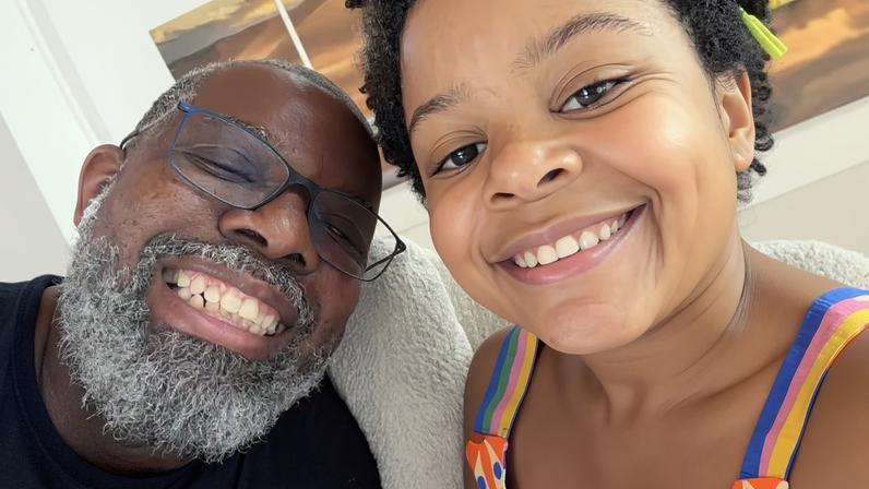 Péricles e a filha, Maria Helena — Foto: Reprodução/Instagram