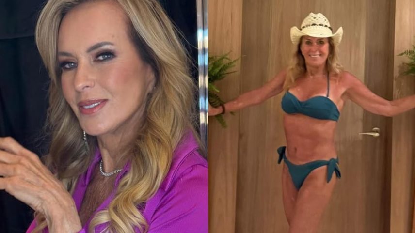 Helô Pinheiro, a eterna Garota de Ipanema, posa de biquíni e brinca: 'Sem filtro e sem retoque' — Foto: Reprodução/Instagram