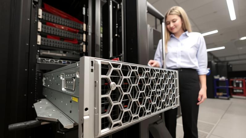 Dell PowerEdge XE7745: servidor de alto desempenho, desenvolvido em parceria com AMD, foi projetado especificamente para cargas de trabalho de inteligência artificial (Dell Technologies/Divulgação)