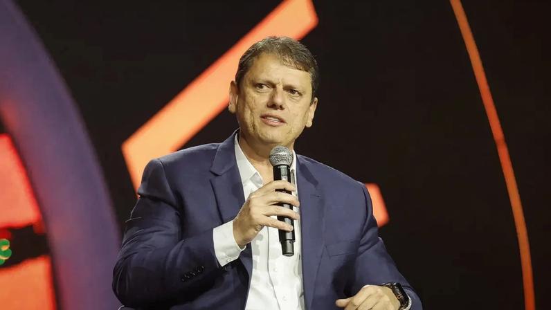 Tarcísio de Freitas disse que o seu projeto é a reeleição em São Paulo. (Foto: Joao Valério/Governo do Estado de São Paulo)