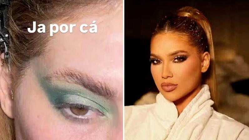 Virginia, rainha de bateria da Grande Rio, dá palhinha de look para ensaio — Foto: Reprodução Instagram