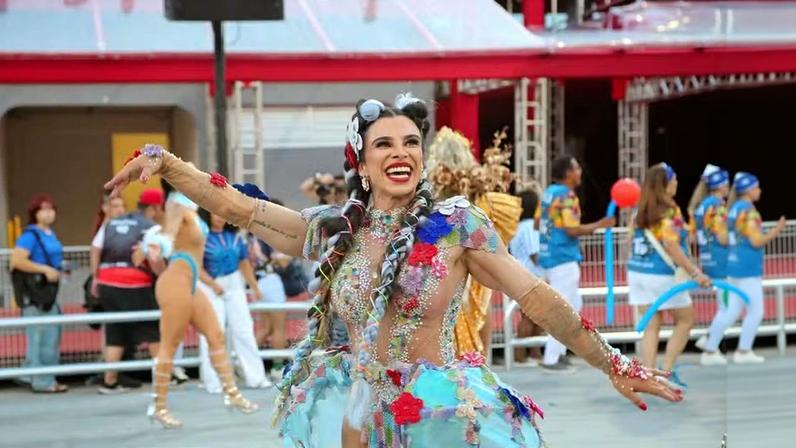 Vivian Cristinelle, princesa de bateria da Acadêmicos do Tatuapé — Foto: Adilson Marques/Divulgação