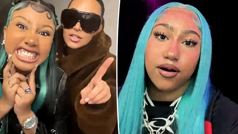 Kim Kardashian unexpectedly crashed North West’s Instagram Live Monday night.
