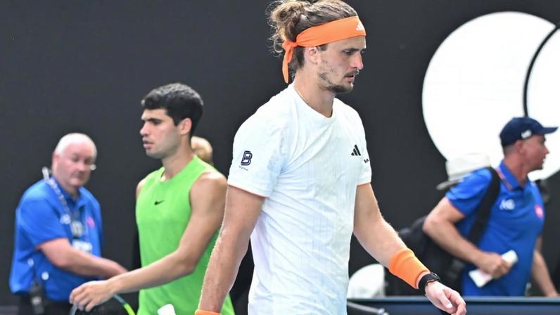 Alexander Zverev e Carlos Alcaraz (Foto: Corinne Dubreuil/FFT)