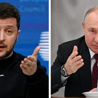 Zelensky chama Putin de escravo da guerra