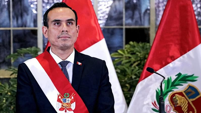 José Jerí, presidente do Peru. Foto: Connie France/AFP