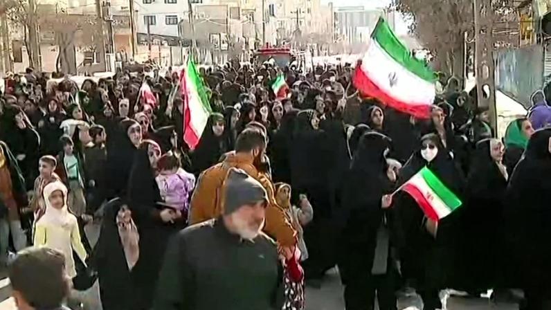 Protestos nas ruas do Irã Foto: IRAN PRESS / AFP