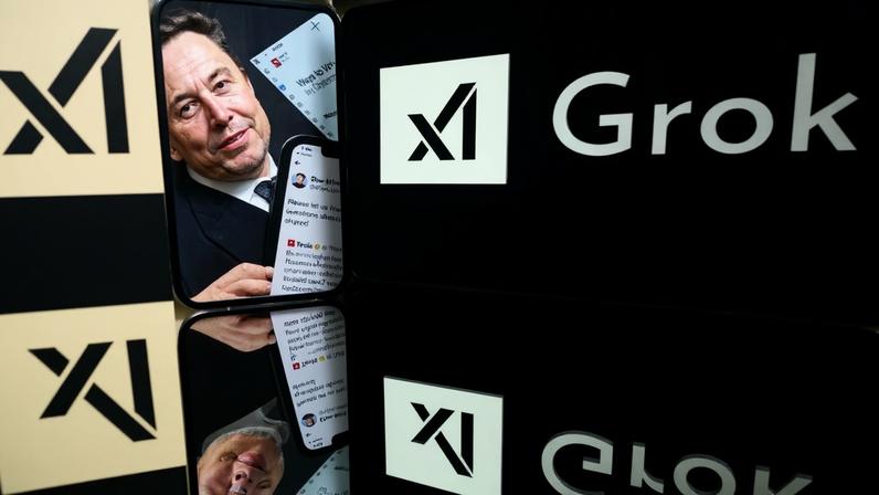 A inteligência artificial usada pelo X, de Elon Musk, está na mira de autoridades. Foto: Lionel BONAVENTURE / AFP