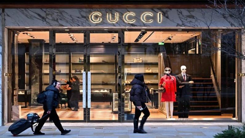 Fachada da loja da Gucci, em Londres. Janeiro de 2026.