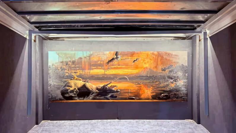 O que a galeria da U-Haul está exibindo agora?