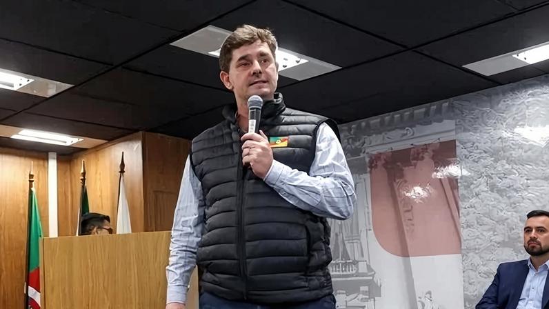 Marcelo Caumo, ex-prefeito de Lajeado (RS) e ex-secretário no governo Eduardo Leite, preso acusado de envolvimento em esquema de desvio de verbas públicas destinadas ao combate às enchentes no RS – Foto: Fredy Vieira/Ascom Sedes