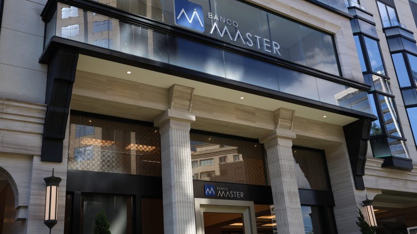 Fachada do Banco Master no Itaim Bibi, na Zona Sul de São Paulo, no dia 19 de novembro de 2025 — Foto: Rovena Rosa/Agência Brasil