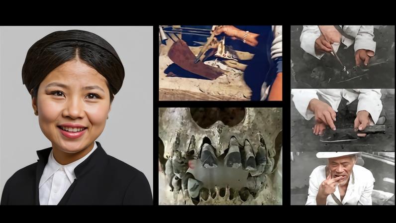 Quatro imagens lado a lado em uma colagem em mosaico com fundo preto.