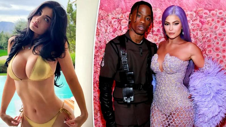 Travis Scott seemingly referenced ex Kylie Jenner’s boob size in a new song.