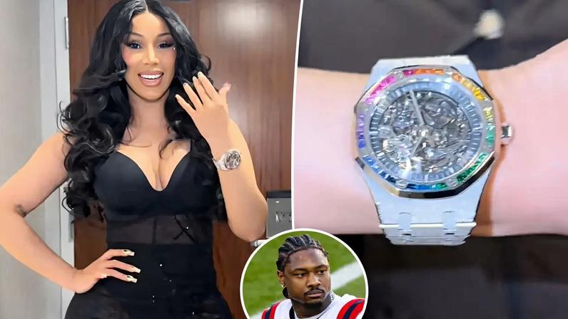 Cardi B compra relógio de US$ 500 mil em meio a rumores sobre Stefon Diggs