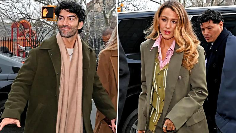 Blake Lively and Justin Baldoni arriving for a settlement conference.