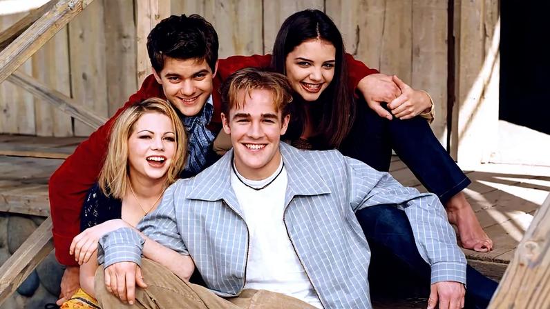 The core cast of "Dawson's Creek."