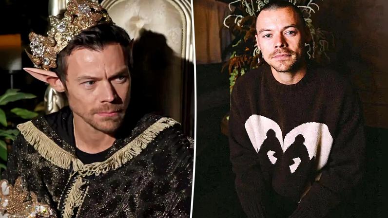 Harry Styles made a cheeky joke about his hair during his appearance on Brittany Broski’s “Royal Court” (pictured here), which was released Wednesday.