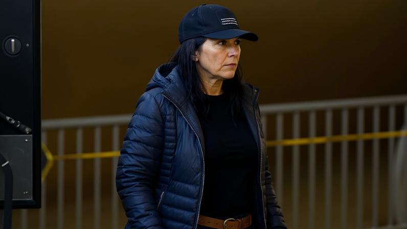 Tulsi Gabbard arrives as the FBI conducts a 'court-ordered search warrant' at the Fulton County Department of Registration and Elections Hub and Operation Center in Georgia on 28 January 2026.