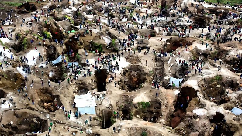 Deslizamentos deixam mais de 220 mortos na mineração de coltan em Rubaya, Congo