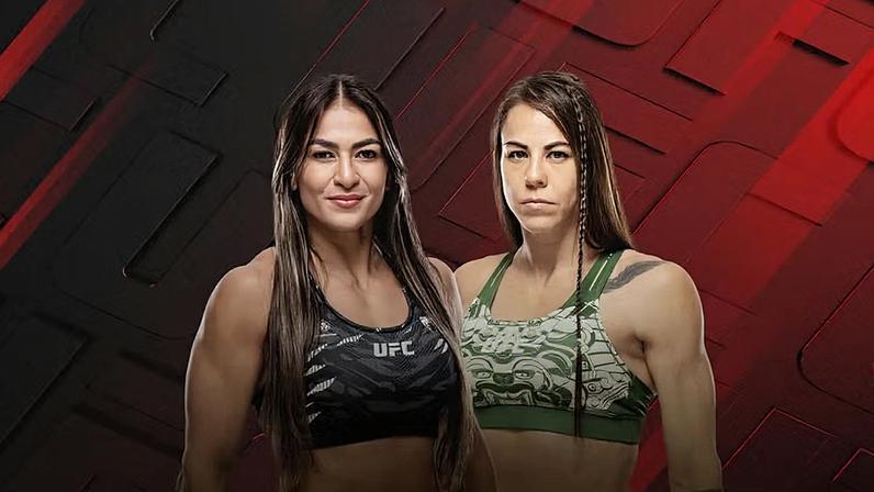 Bia Mesquita enfrenta Montse Rendon no UFC Vegas 114, em fevereiro de 2026. (Divulgação/ UFC)