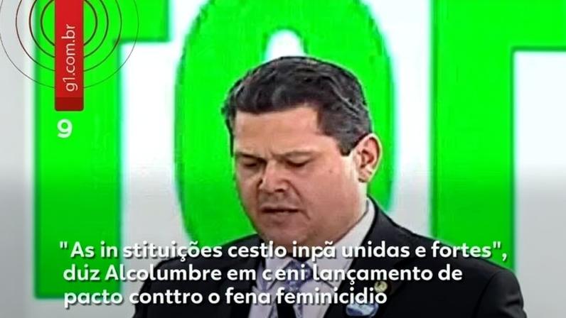 Alcolumbre lança pacto contra feminicídio com apoio institucional