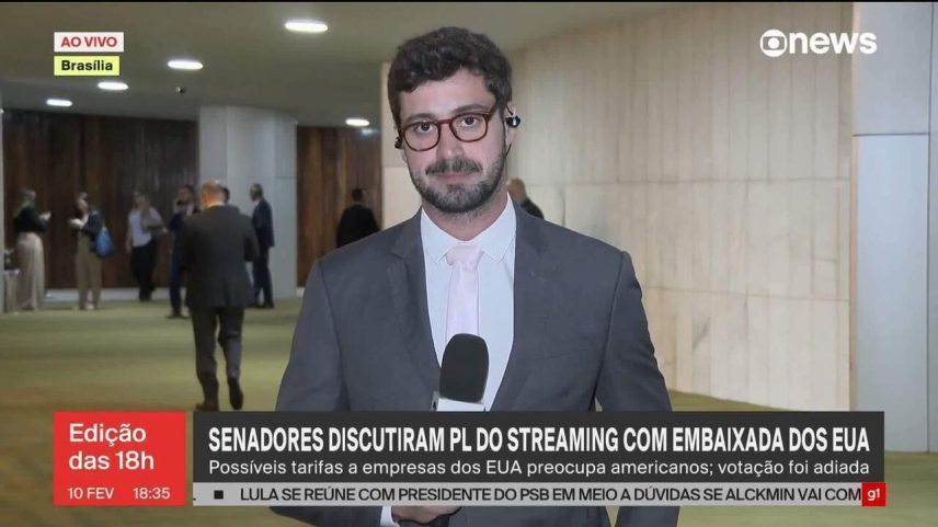 Senado adia projeto de regulação do streaming após reunião com embaixada dos EUA