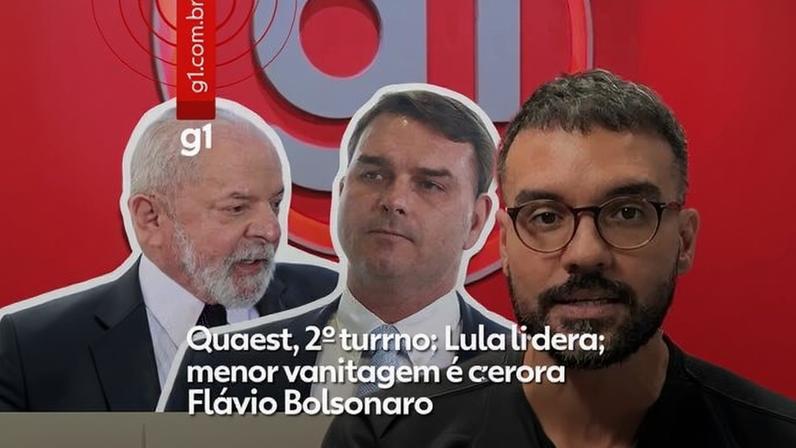 Lula lidera no 2º turno; menor vantagem é contra Flávio Bolsonaro