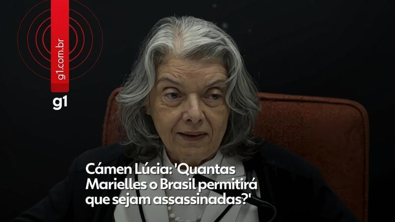 Cármen Lúcia questiona quantas Marielles o Brasil permitirá que sejam assassinadas