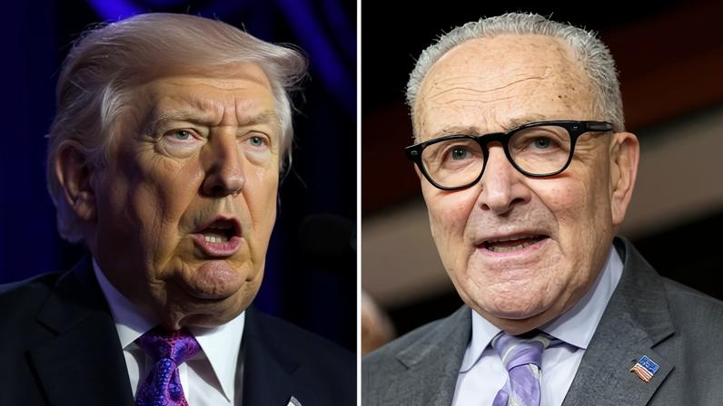 Donald Trump made his demands to Chuck Schumer, the Senate minority leader.