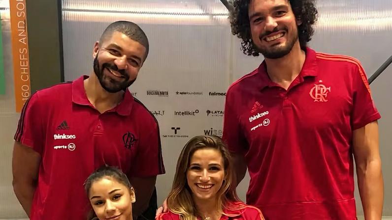 Olivinha, Flávia Saraiva, Jade Barbosa e Anderson Varejão — Foto: Reprodução/Instagram