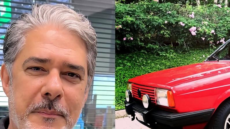 William Bonner exibe coleção de carros em programa