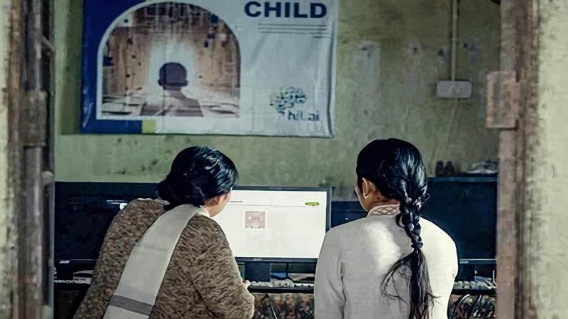 A still from Humans in the Loop, a 2024 documentary that follows female data workers in Jharkhand state, India, whose labour underpins global AI systems.