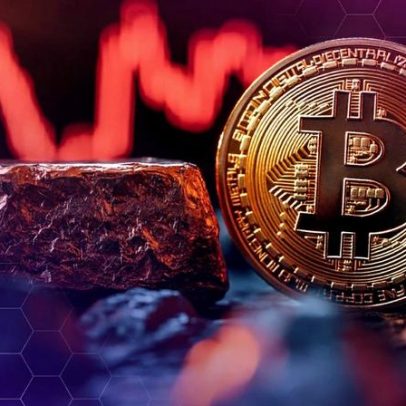 Cobre e Bitcoin sobem juntos, mostrando correlação entre metal e cripto