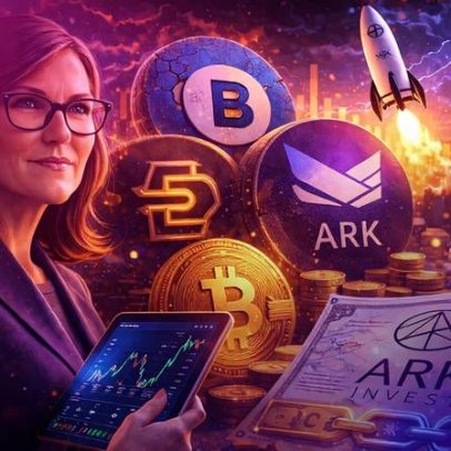 Cathie Wood compra US$ 24,8 milhões em ações de criptomoedas apesar da queda