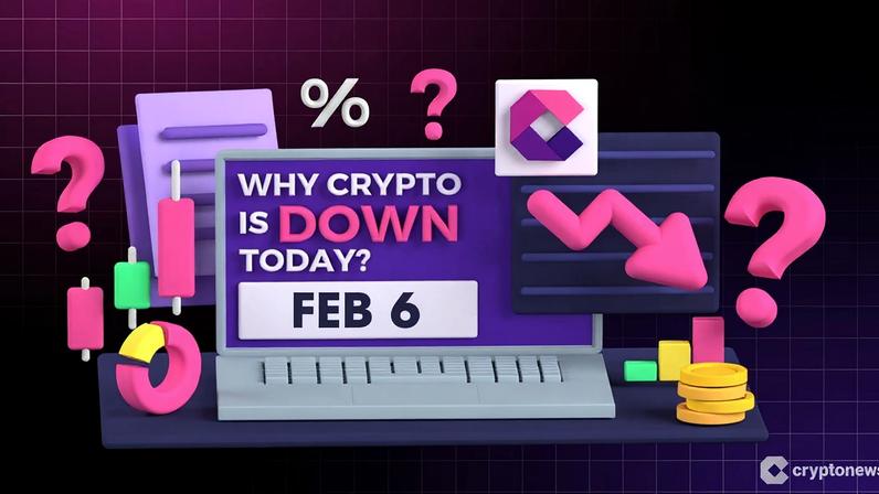 Por que as criptomoedas caem hoje? 6 de fevereiro de 2026