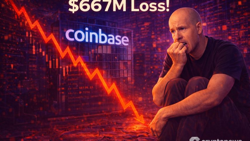 Coinbase registra prejuízo de US$ 667 milhões no 4T com queda de receitas