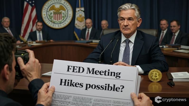Mercado precifica cortes, Fed cita altas: impacto no preço do Bitcoin