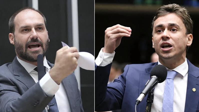 Nova troca de ataques entre Nikolas Ferreira e Eduardo Bolsonaro