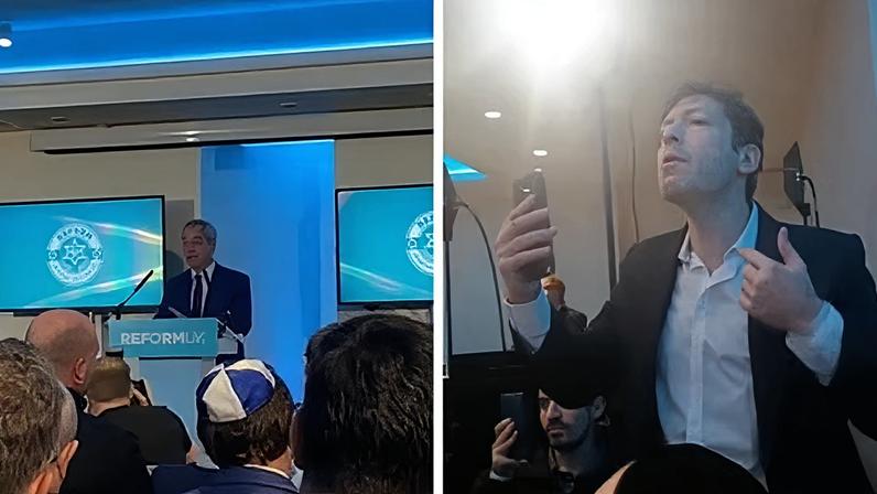 Nigel Farage hostilizado durante lançamento de grupo judeu reformista