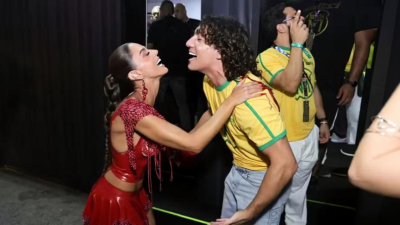 Giovanna Lancellotti e Jorge López — Foto: Lucas Ramos/BrazilNews