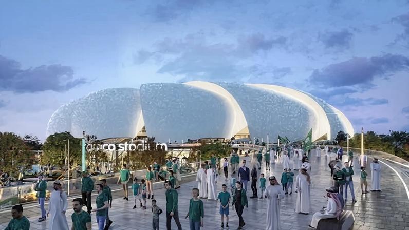 A computer-generated image of Aramco Stadium in the eastern city of Al Khobar. Mohammad Arshad died on 12 March 2025 after falling from a high platform at the stadium construction site