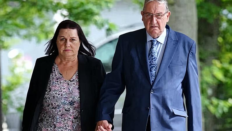 John and Susan Letby arrive at Manchester crown court in July 2023 during their daughter’s first trial.