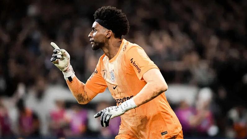 Hugo Souza em ação pelo Corinthians (Foto: Thiago Miyashiro/Pera Photo Press/Gazeta Press)