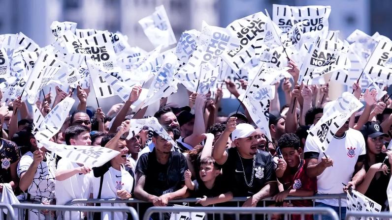 Torcida do Corinthians comemora título da Copa do Brasil na Neo Química Arena (Foto: Wanderson Oliveira/PXIMAGES / Gazeta Press)